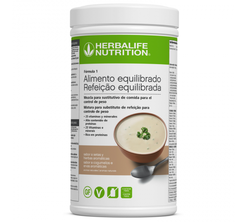 Fórmula 1 - Refeição Equilibrada Cogumelos e Ervas Aromáticas