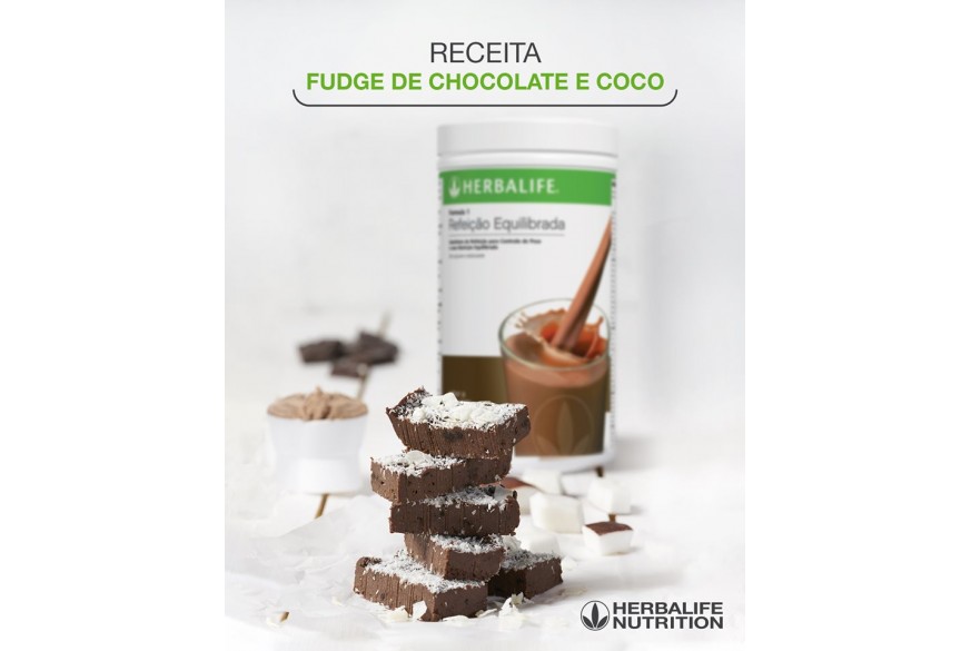 Receita de Fudge de Chocolate e Coco