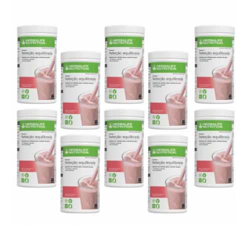 Pack 10 Batidos (33.50€ Cada Batido) - F1 Sem Alergénios Framboesa E Chocolate Branco 500g