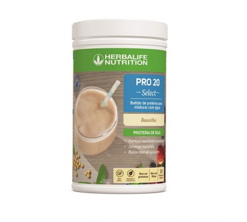 Batido PRO 20 Select Baunilha 630g - Batido de Proteína para Misturar com Água